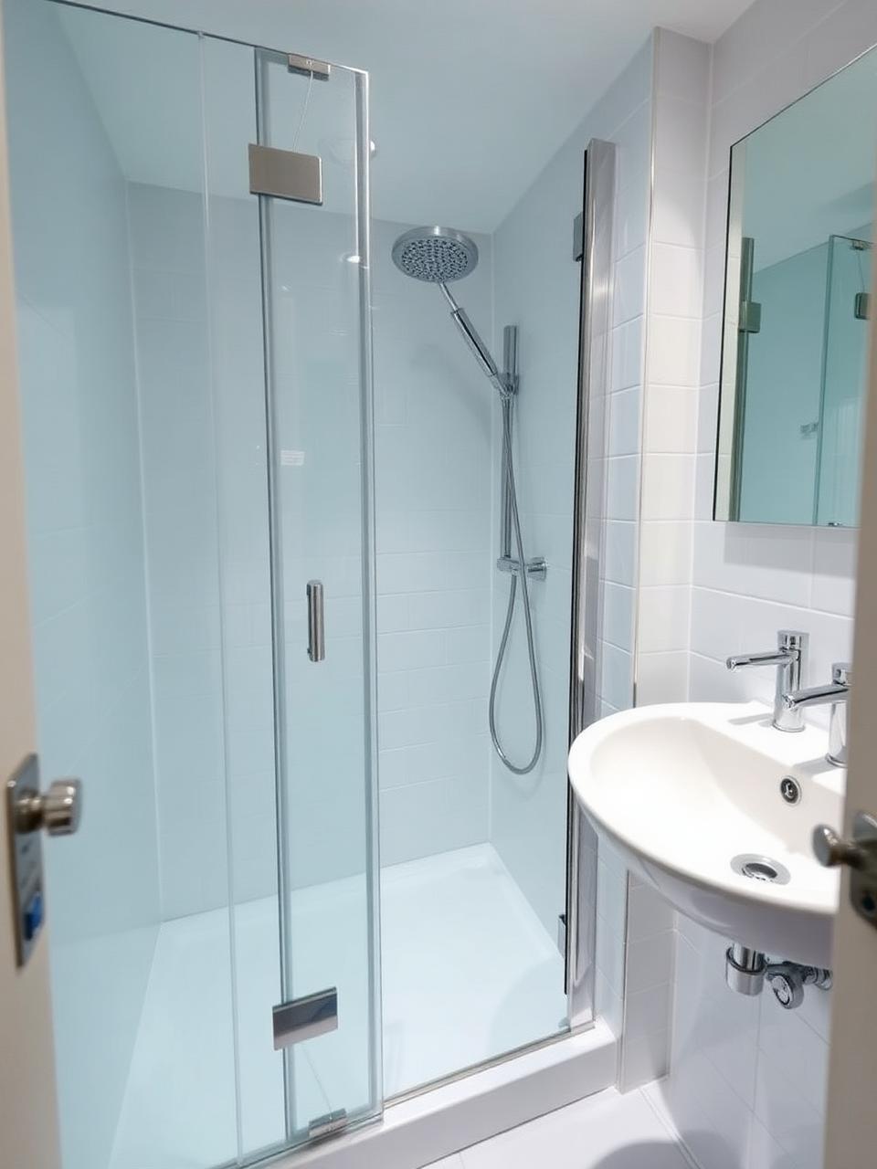Clean attached bathroom