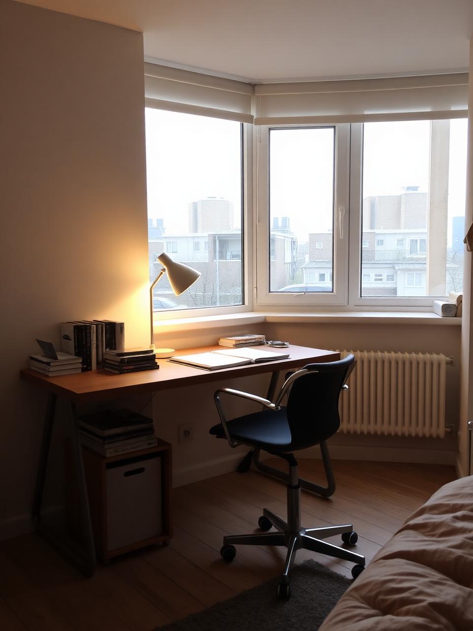 Personal study table and wardrobe